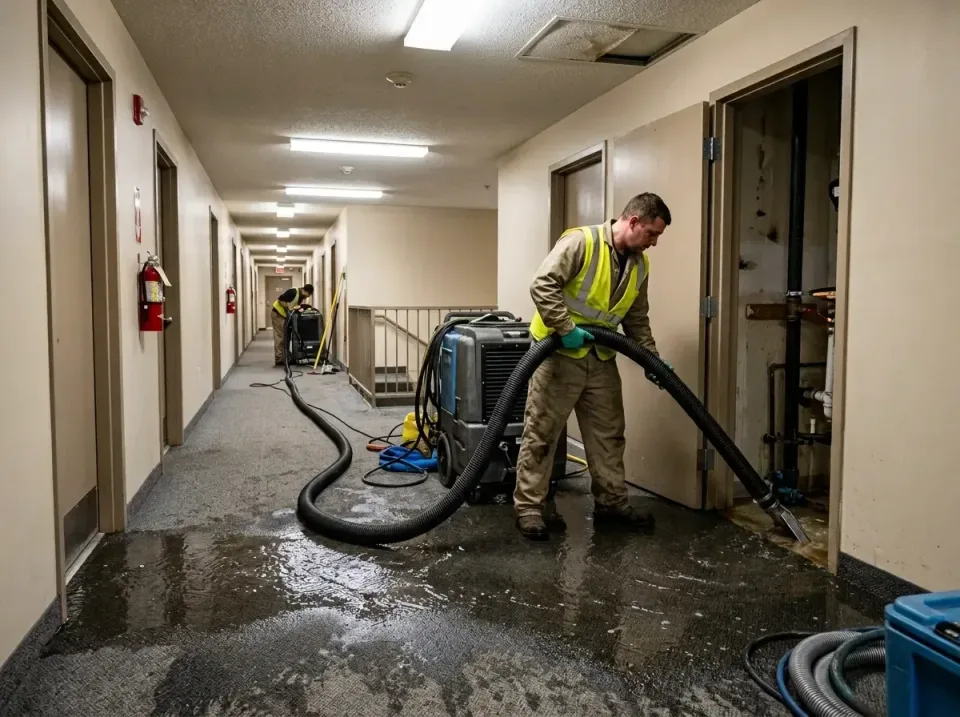 multi-unit-apartment-hallway-f-005 — frequently asked questions, Emergency Burst Pipe Water Extraction & Removal in Haysvill…